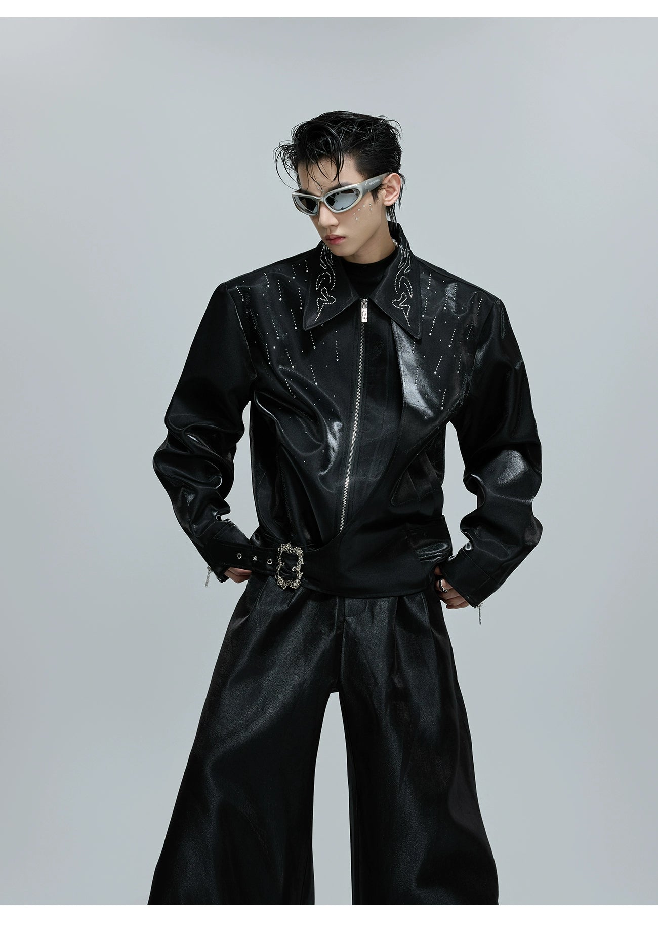 Stars* Matte Rhinestone Shiny Jacket