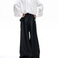 【25s Aug.】Liquid Glossy Flowy Straight-Leg Trousers
