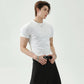 【25s Aug.】Solid Color Round Neck Slim Cleanfit T-shirt