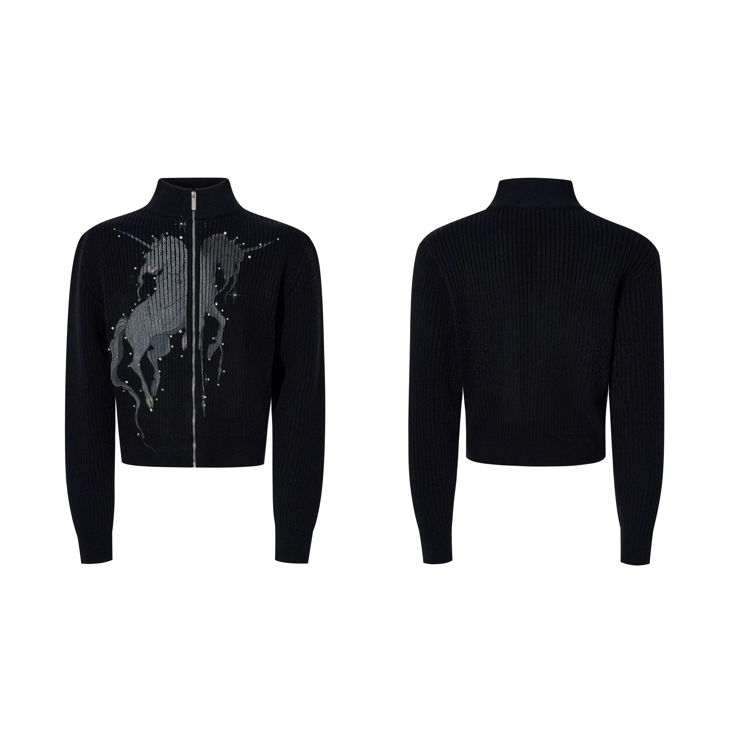 【26s Feb.】Unicorn Print Knit Cardigan