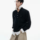 【25s Sep.】Textured Mock Two-piece Shirt Stitching Sweater