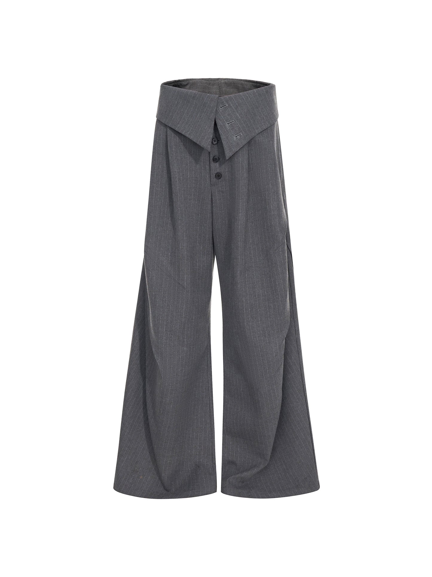 【25s Nov.】Vertical Striped Button-down Casual Trousers