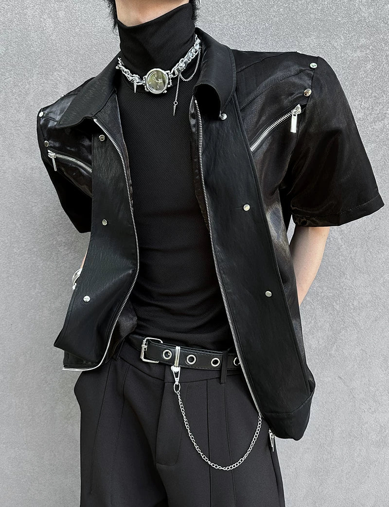 High-Street Turn-Down Collar Shirt