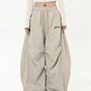 【25s Jul.】Ruched Paratrooper Banana-Cut Wide Cargo Pants