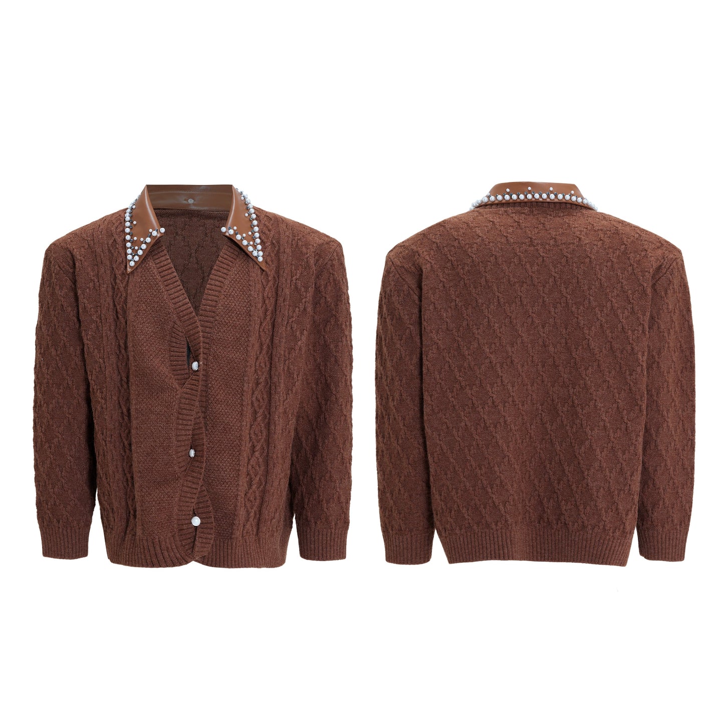 【25s Nov.】Elegant and Luxurious Vintage Handmade Pearl Sweater