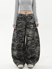 【25s Jul.】Vintage Multi-Pocket Camouflage Overalls