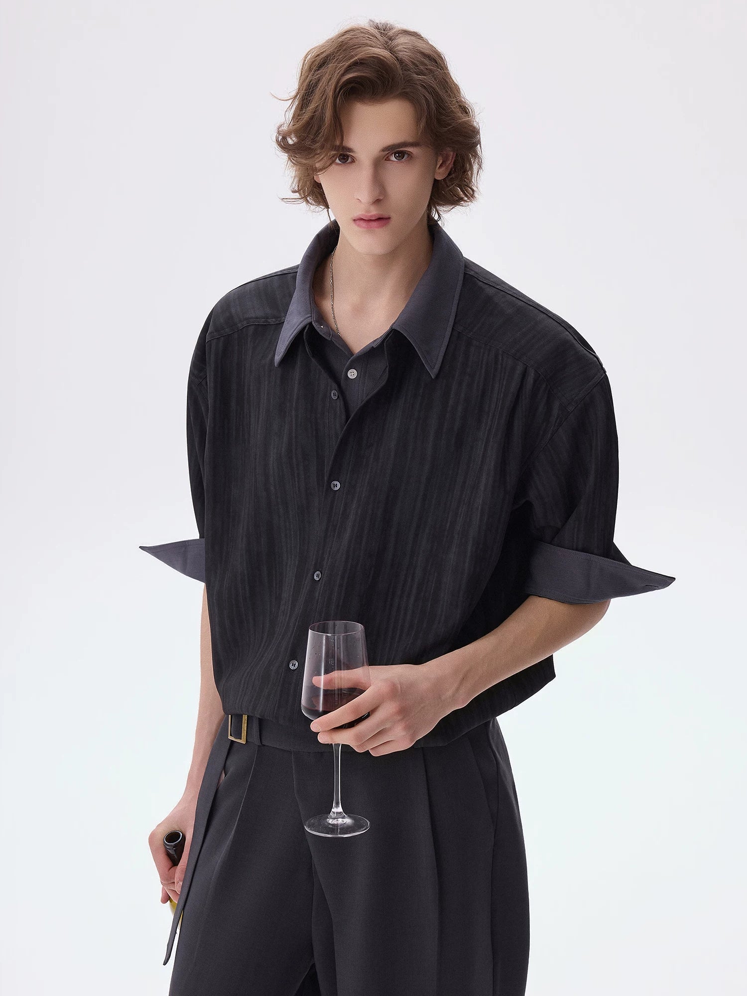Layered Business Short Sleeve Shirt