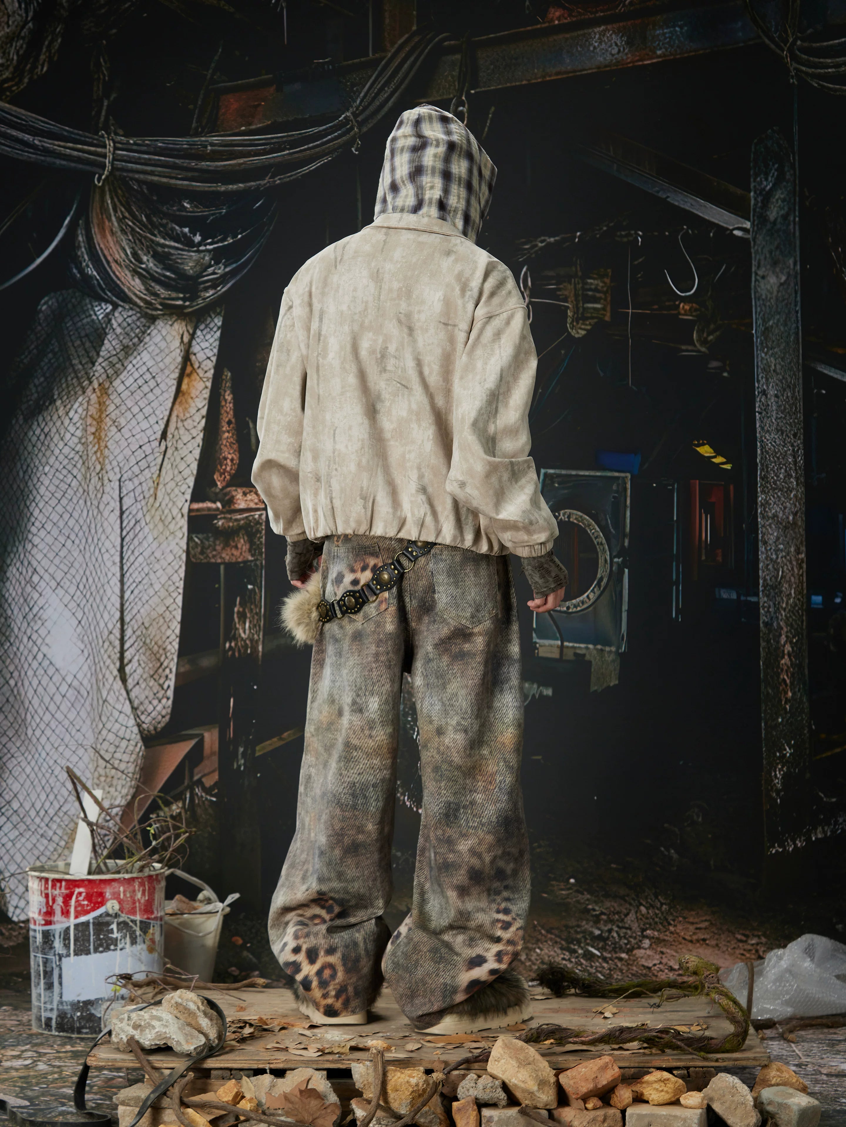 3D Printed Distressed Leopard Scimitar Pants