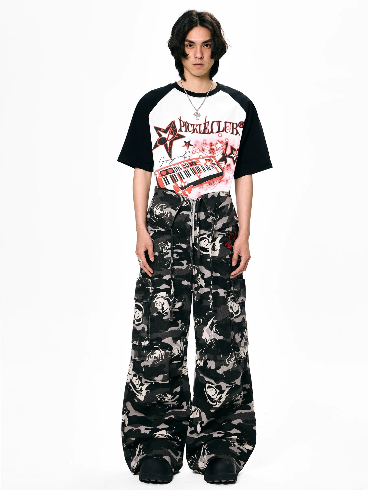 【26s Apr.】Ghost Rose Camo Cargo Pants