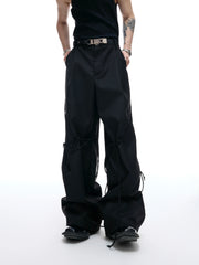 【25s Aug.】Striped Belted Cropped Blazer /Pants Set