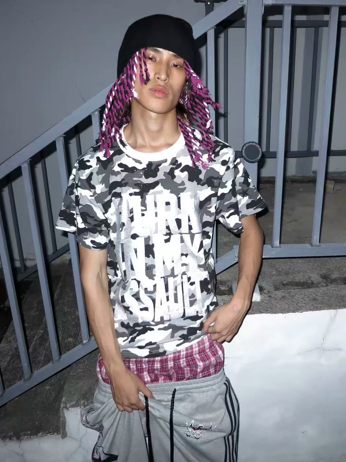 Silver Foil Graphic Street Tee
