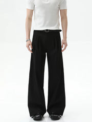 【26s Jan.】Sculpted Panel Straight-Leg Tailored Trousers