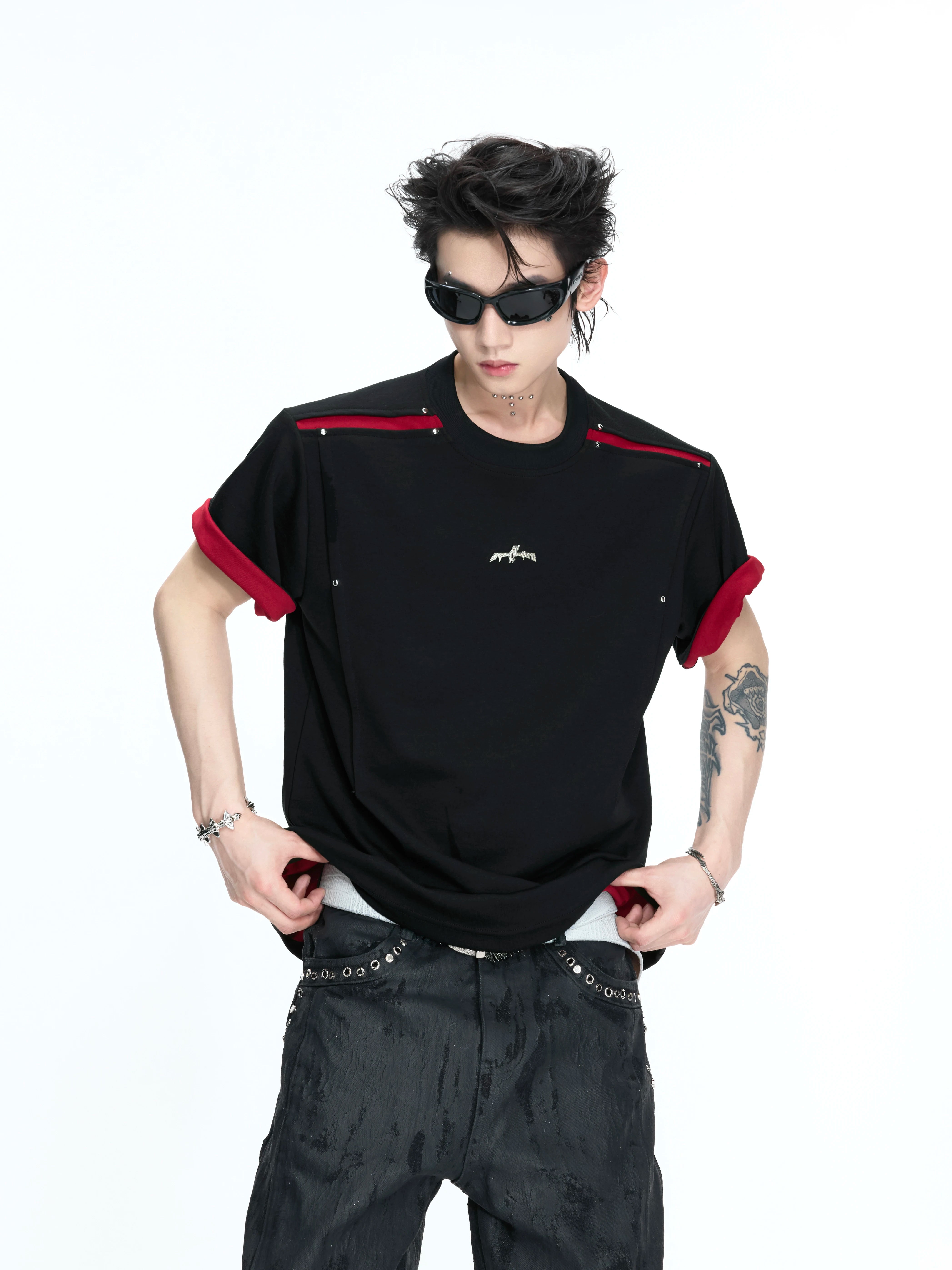 【26s Apr.】Reversible Contrast Oversized Sleeve Tee