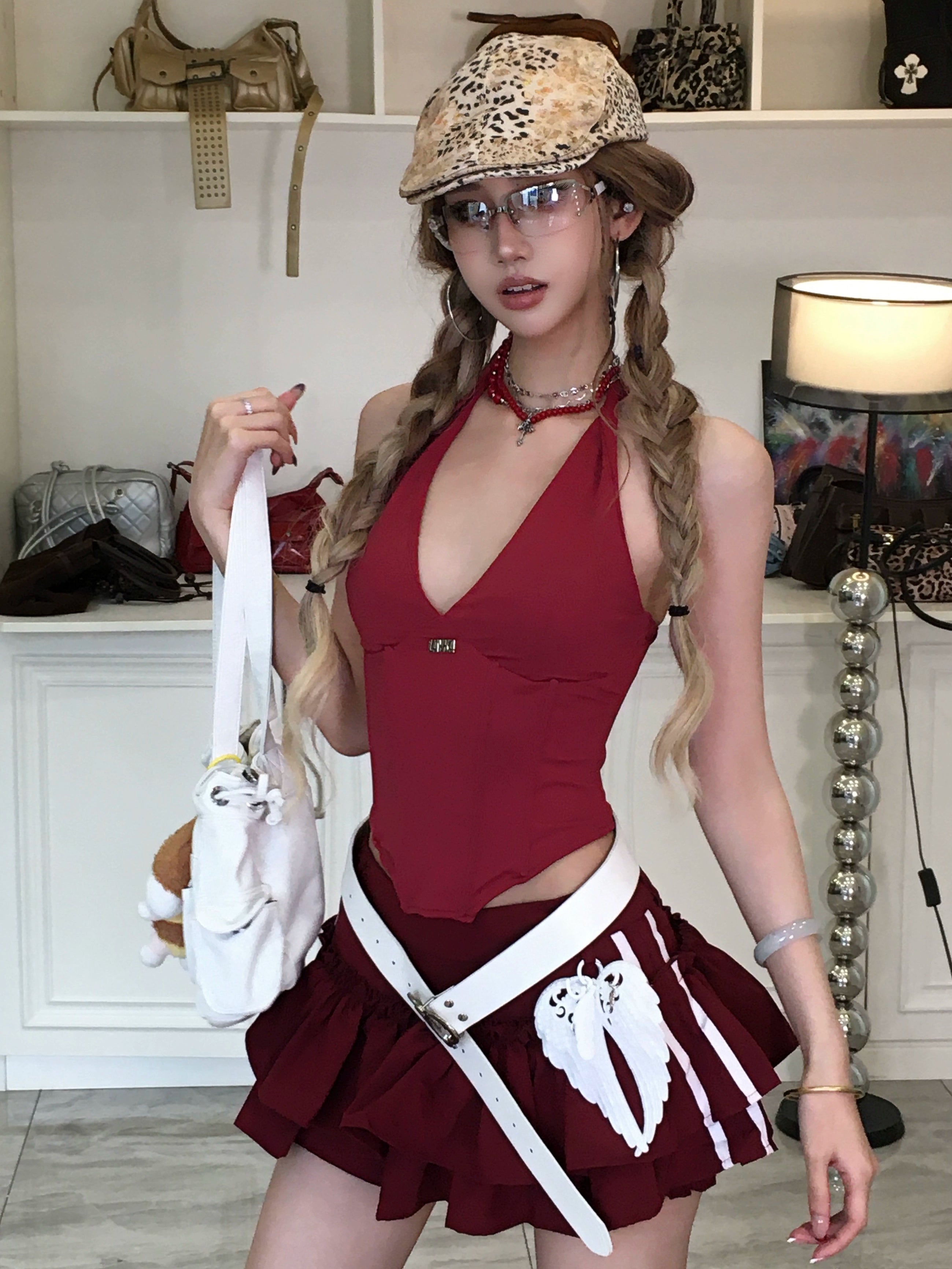 【25s Sep.】Jennie Style Fishbone Hottie Vest/puffy Skirt