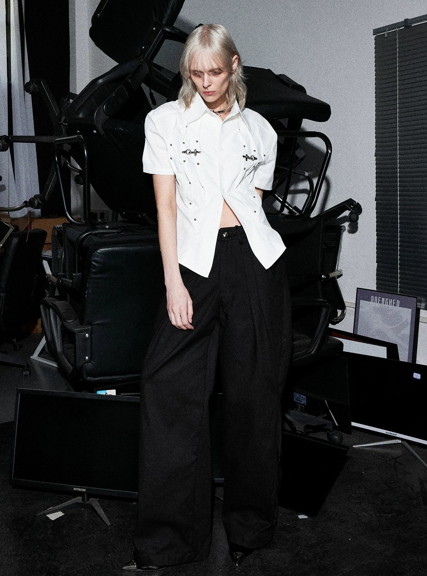【26s Apr.】Pleated Waist Structured Shirt