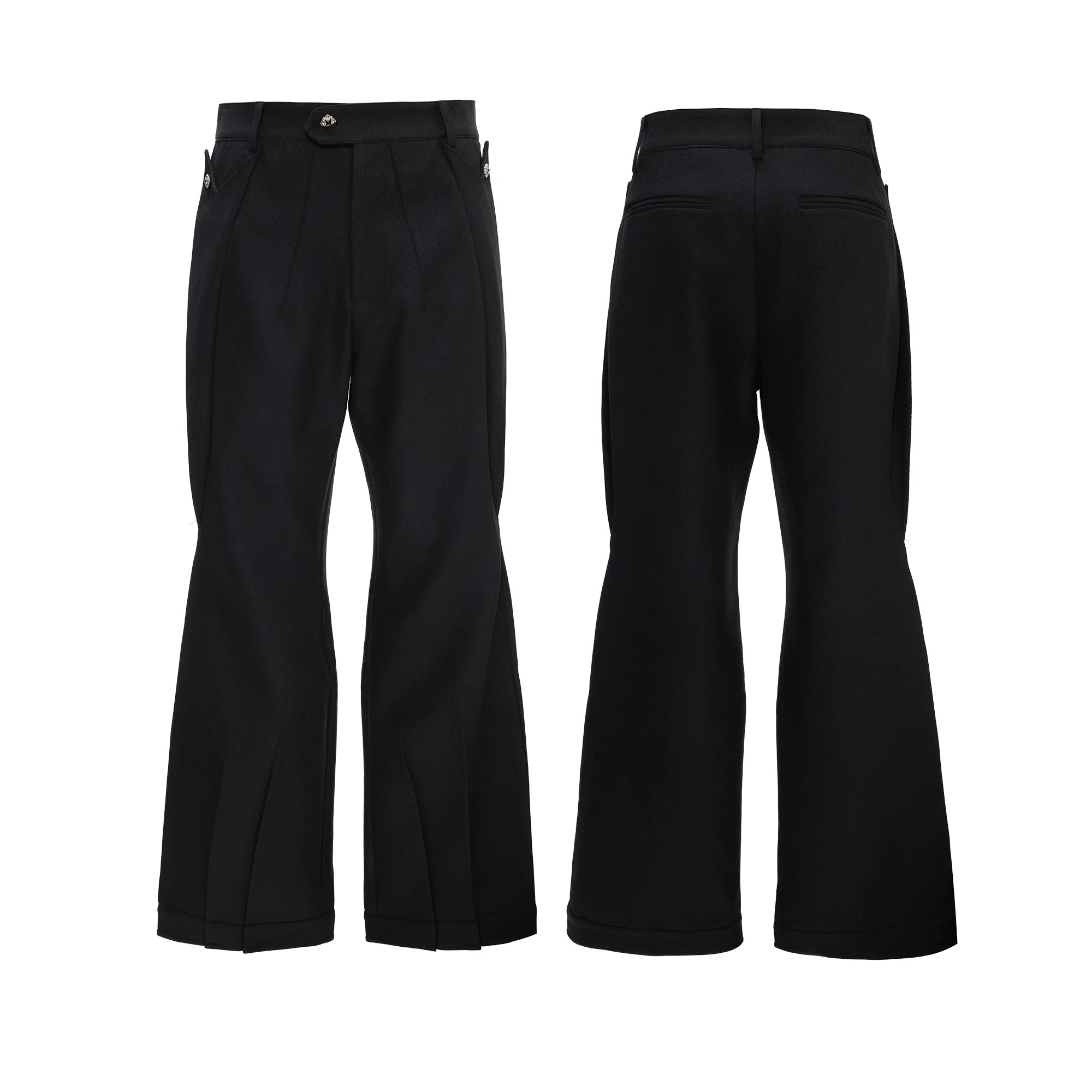 【26s Apr.】Layered Stand Collar V-Neck Structured Jacket / Pants