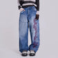 【25s Aug.】Embroidered Totem Mid-Rise Wide-Leg Jeans