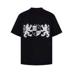 Cartoon Lion Badge Oversized Tee