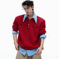【25s Sep.】Textured Mock Two-piece Shirt Stitching Sweater