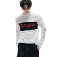 【25s Aug.】Mesh Elastic Slim Fit Embroidered Bottoming Shirt
