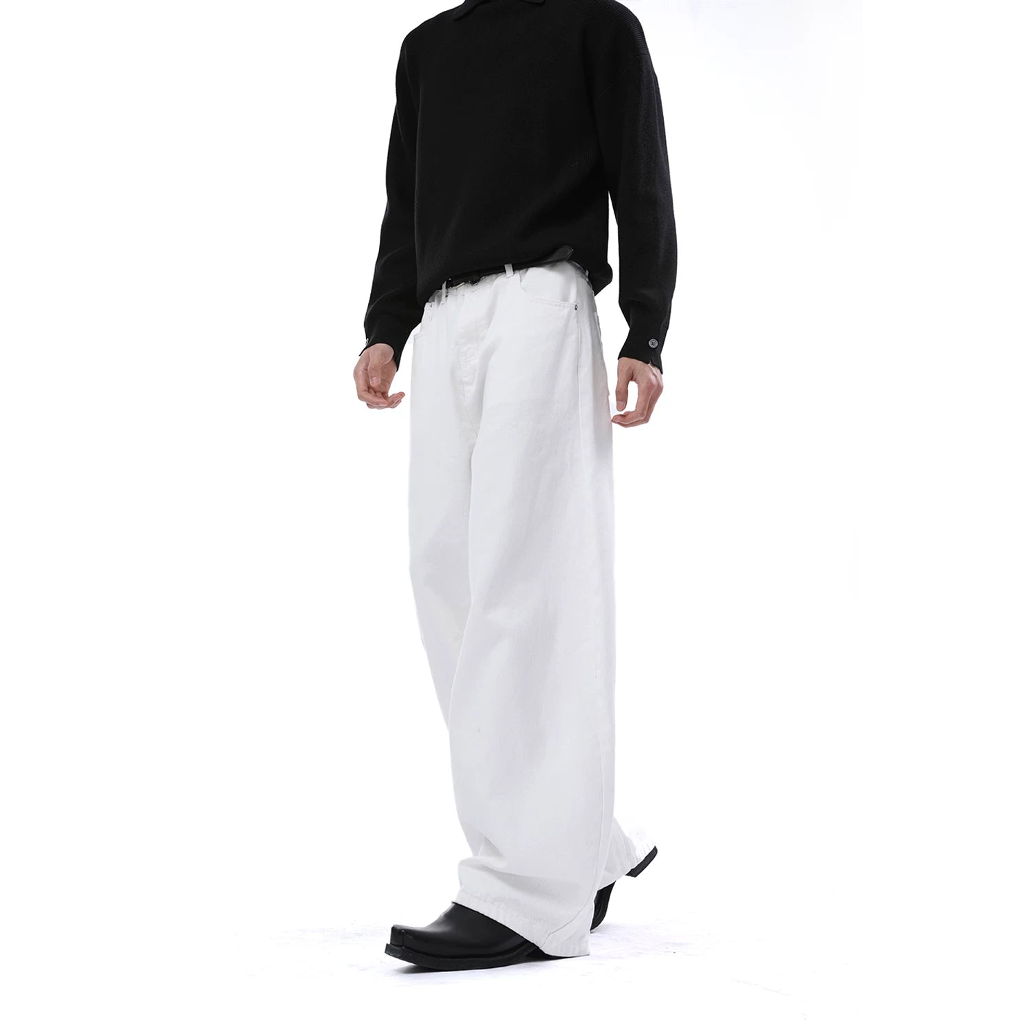 【26s Jan.】Clean-Fit Washed Vintage Straight Denim Pants