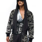【25s Jul.】Leopard Print Hooded Slim-fit Jacket/Shorts/Trousers
