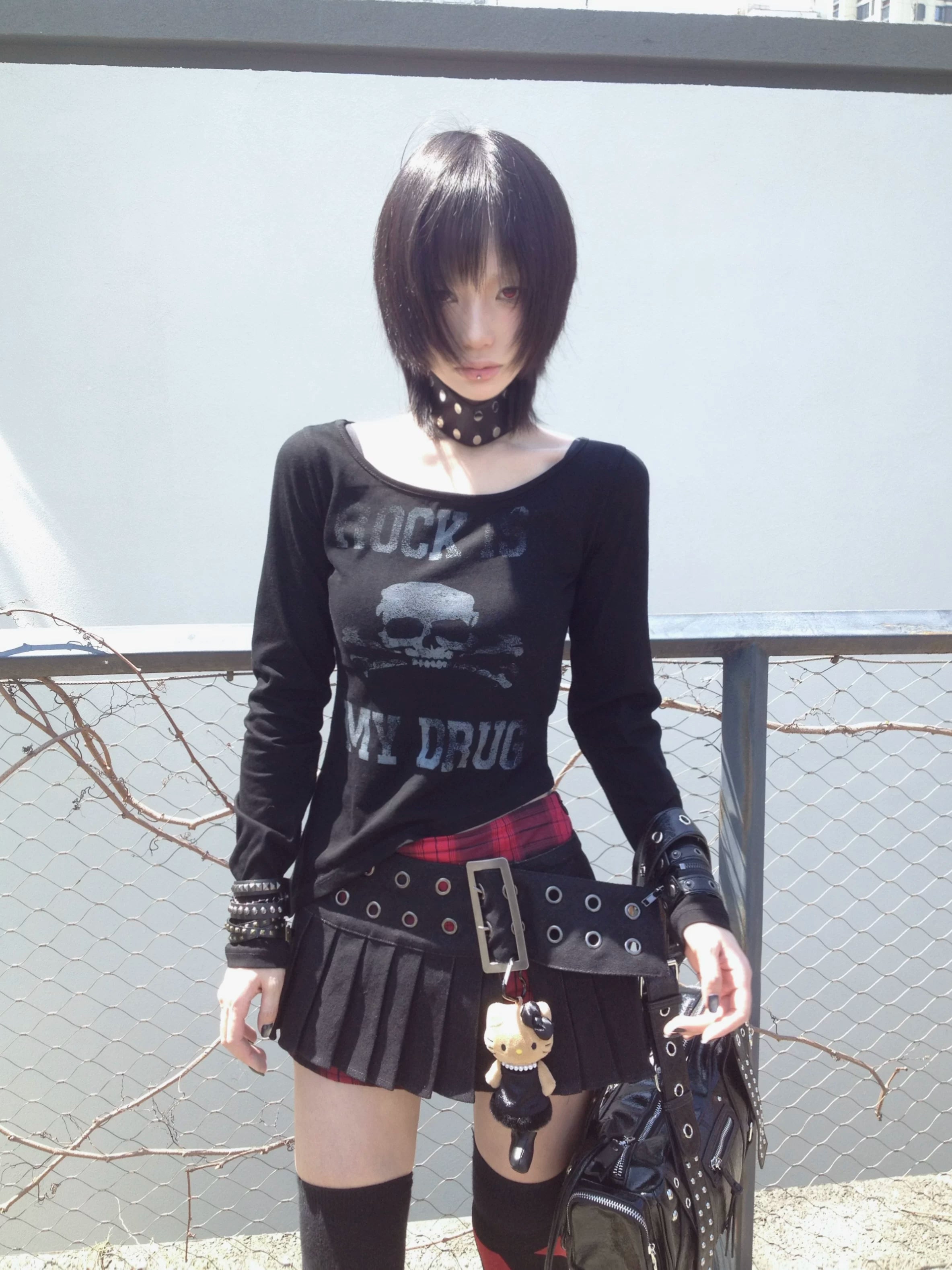 【26s Mar.】Punk Witch Plaid Pleated Skirt