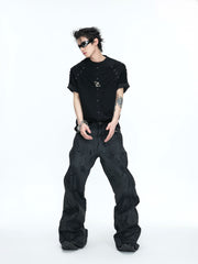 【26s Apr.】Studded Pleated Spine Structure Tee