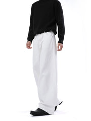 【26s Jan.】Clean-Fit Washed Vintage Straight Denim Pants