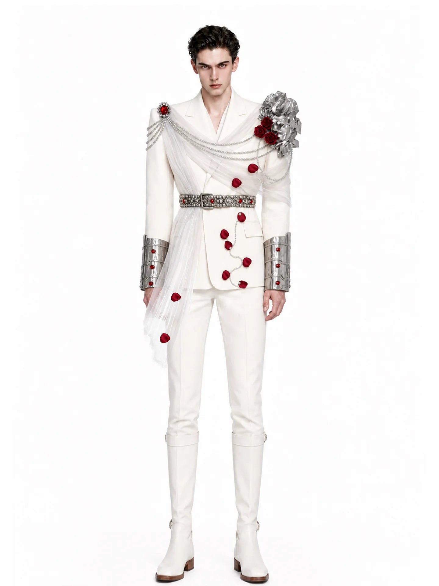Winter Rose Sculpted Blazer