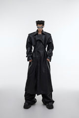 【23s October.】Deconstructed Silhouette PU Leather Coat ArtsKoreanMan