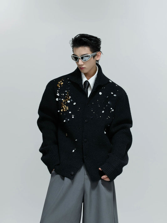【25s Oct.】French Sequin Fashion Knitted Sweater