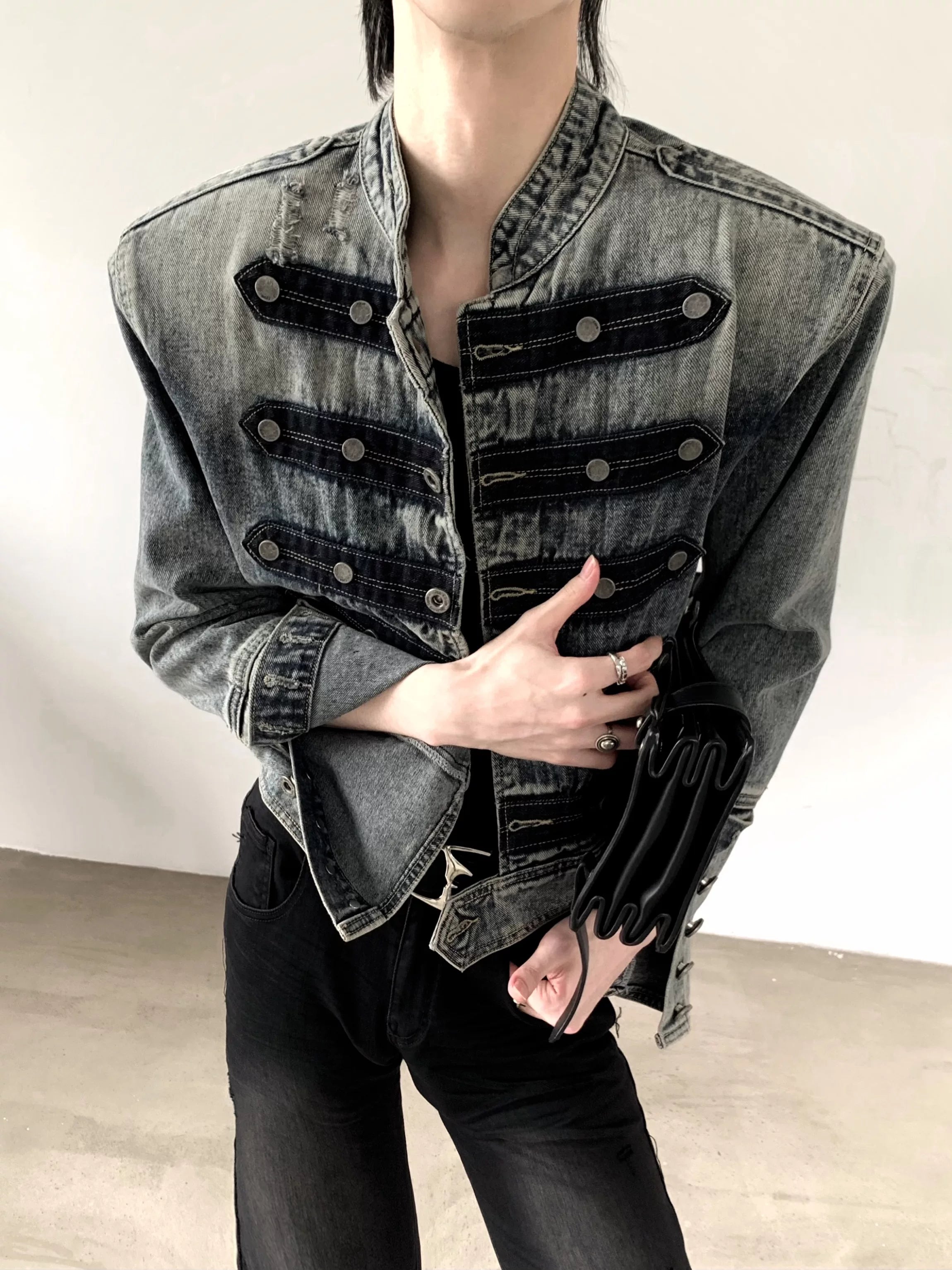 Vintage Knight Napoleon Denim Jacket