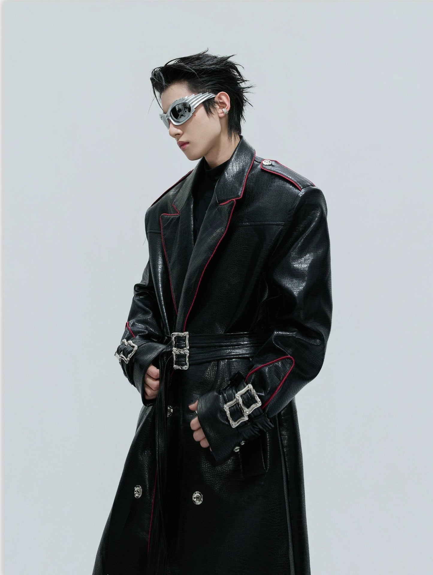 【25s Nov.】Heavy Deconstructed Crocodile Leather Coat