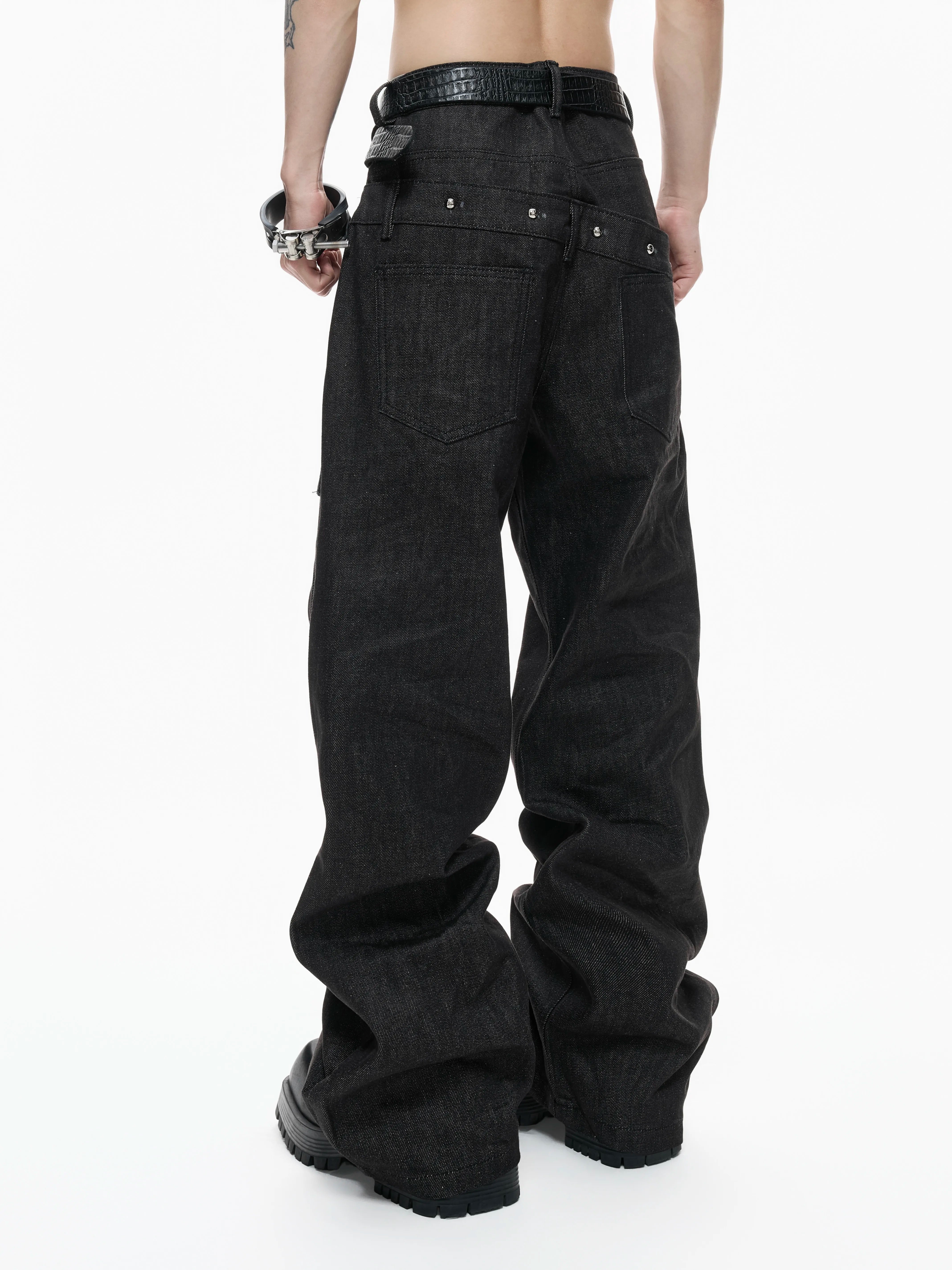 【26s Apr.】Raw Selvedge Double Waist Straight Denim Pants