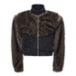 Super Warm Faux Fur Paneled Denim Jacket