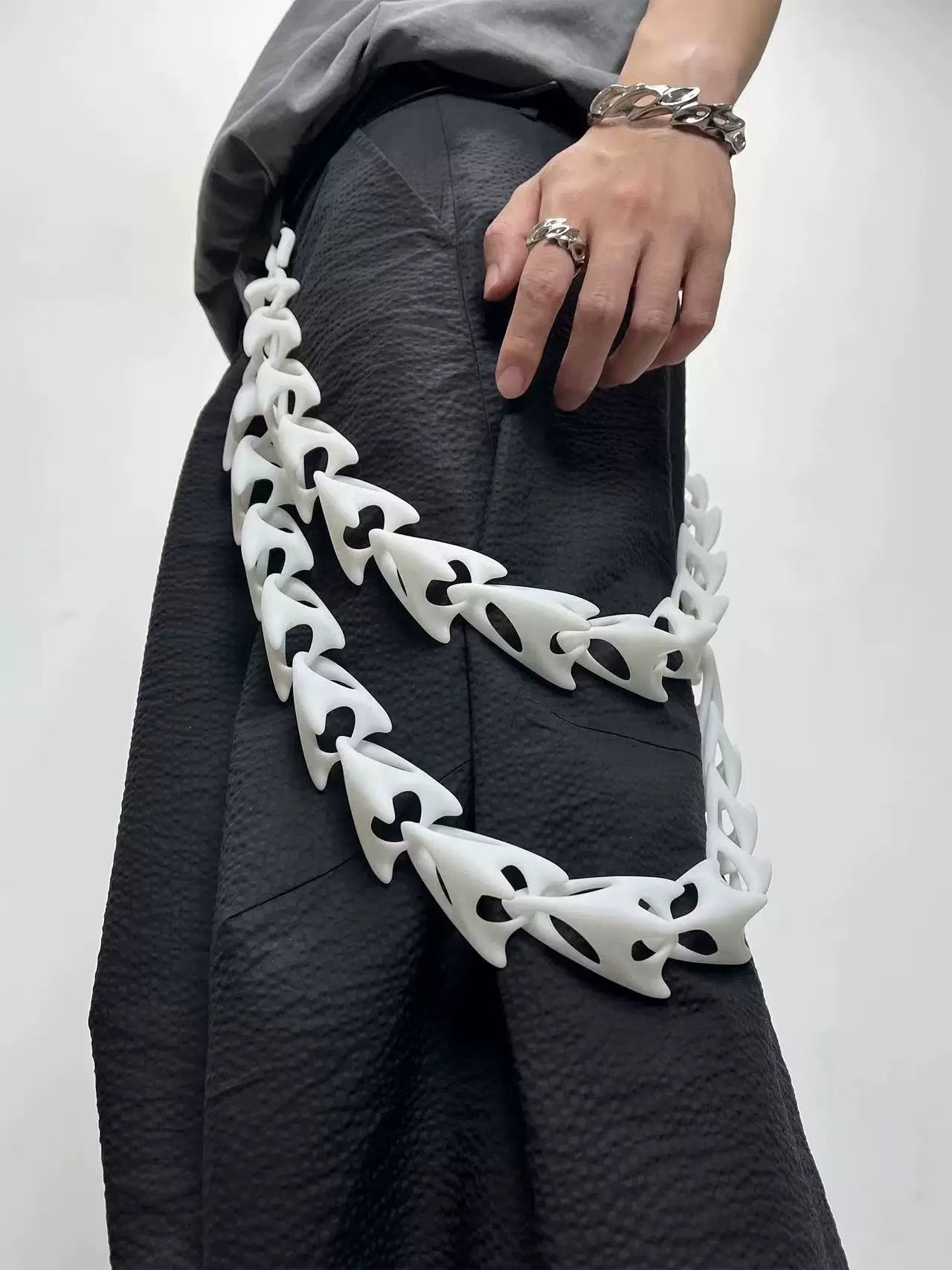 Cyber Gothic Spine Waist Chain