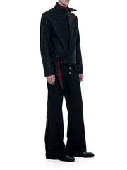 Crimson Stardust Suede Jacket