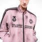 Dirty Pink Distressed Stand-up Collar Hoodie/Pants