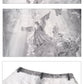 3D Printed Street Low-Rise Wide-Leg Jeans