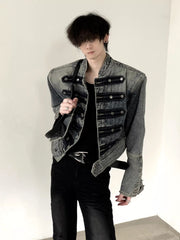 Vintage Knight Napoleon Denim Jacket