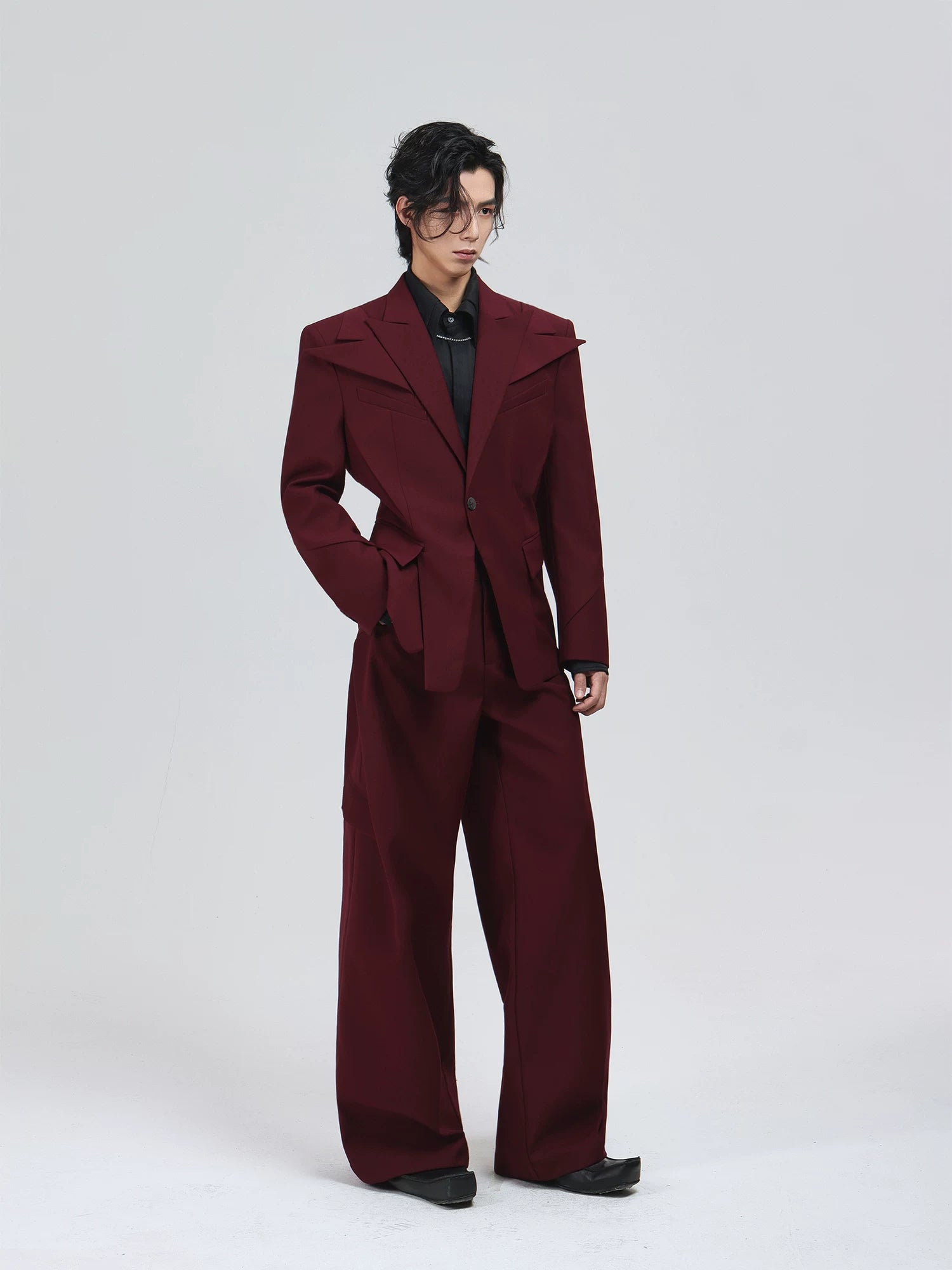【26s Apr.】Peak Lapel Structured Waist Tailored Blazer / Pants