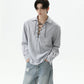 【25s Sep.】Cleanfit Drawstring Striped Shirt