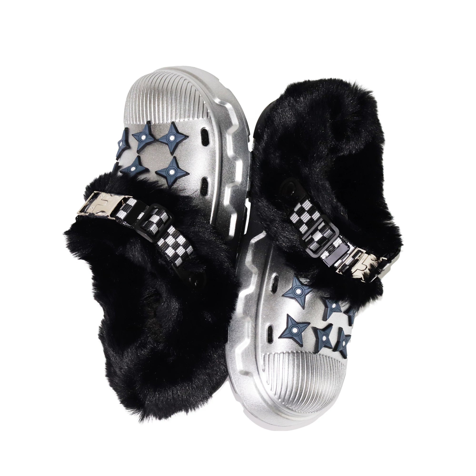 【26s Jan.】Fleece-Lined Functional Platform Clog Mule