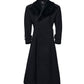 【25s Nov.】Elegant Long Trench Coat with Fur Collar