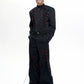 【25s Aug.】Metal Buckle Drawstring Stand Collar Short Jacket