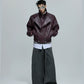 【25s Oct.】Luxurious Wild Lapel Leather Jacket