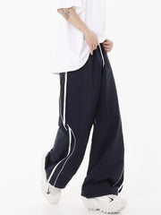 【25s Jul.】Vintage Grey Loose Straight-Leg Jogger Pants