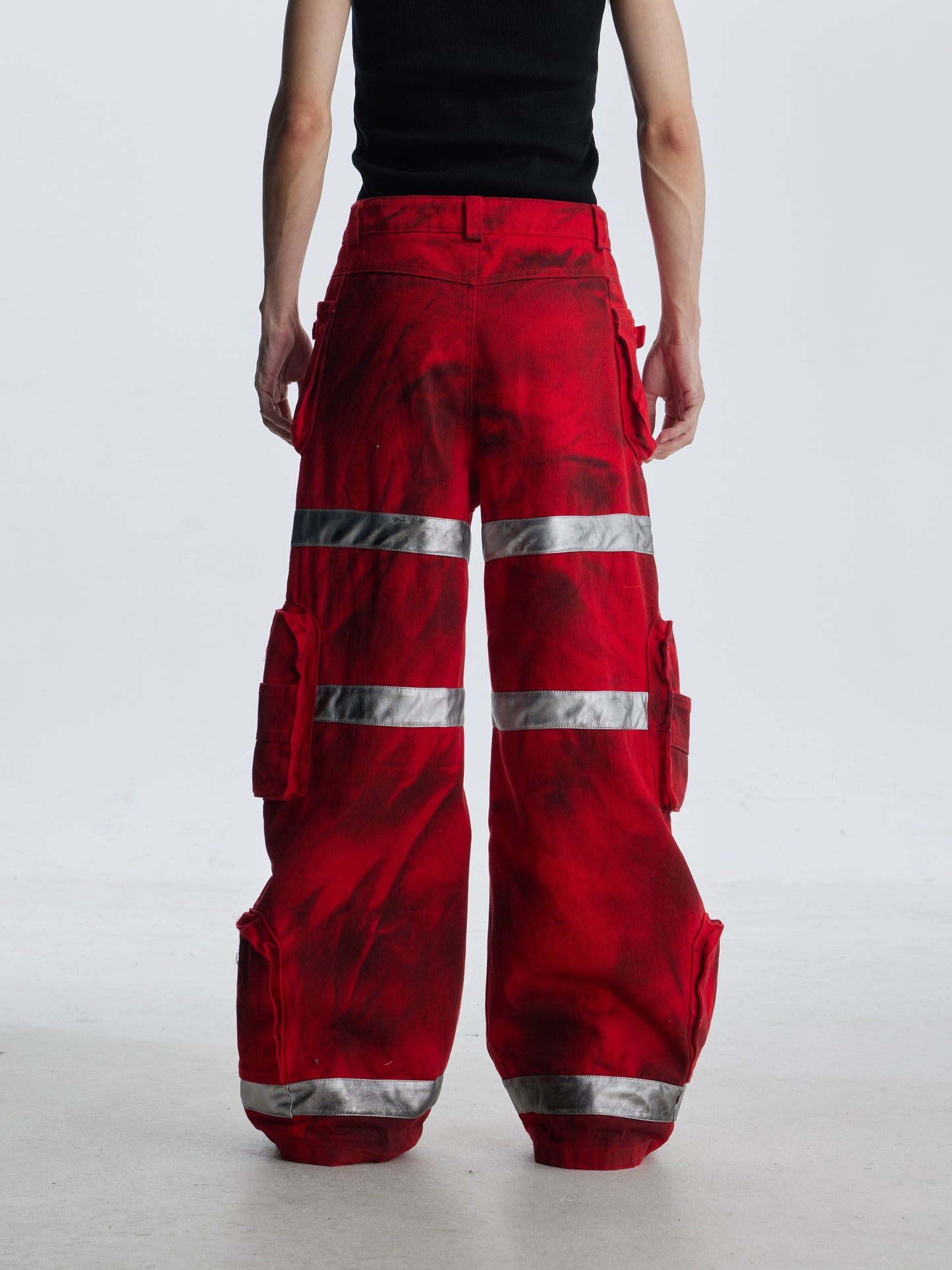 【25s Aug.】Street Dirty Dyed Multi-pocket Jeans