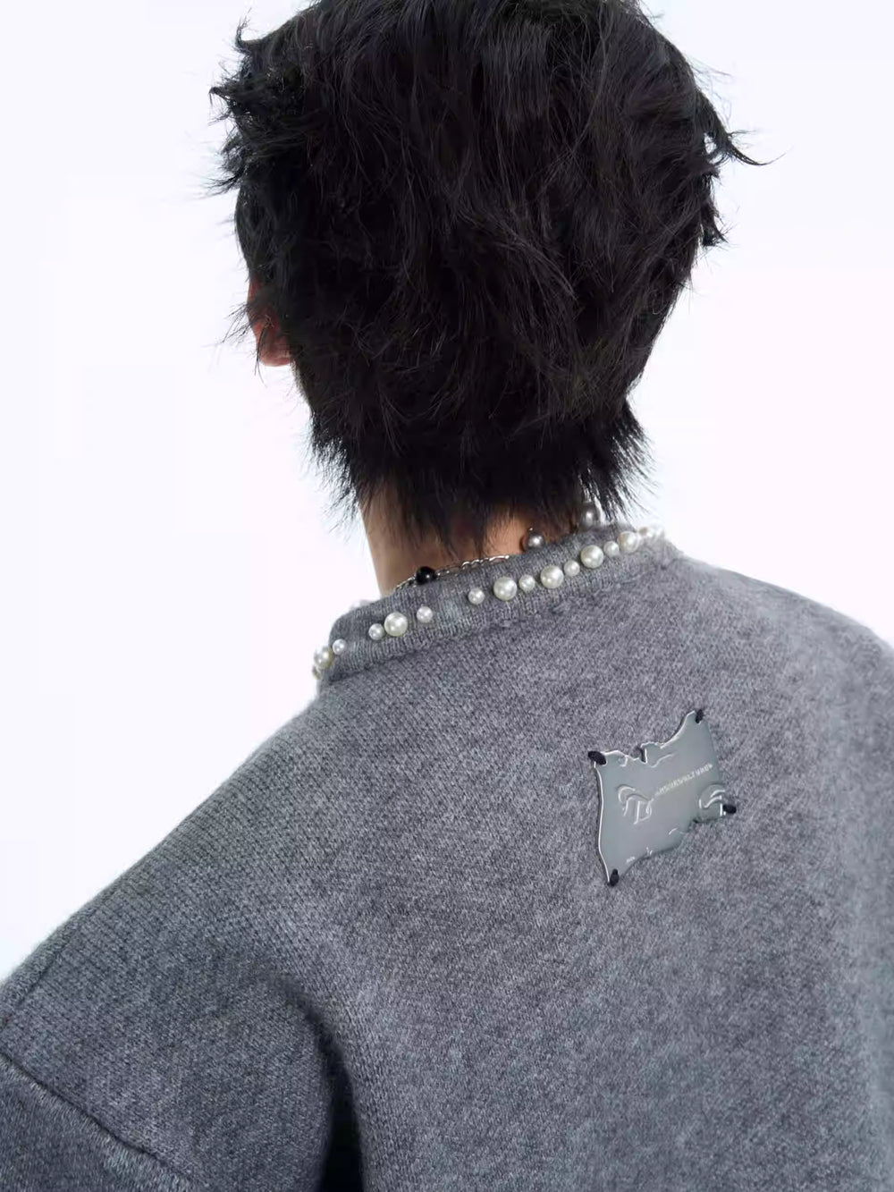 【24s Nov.】Simple Light Luxury Pearls Embellished Short Cardigan Sweater ArtsKoreanMan